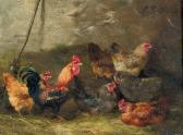 BASSAUD P. A Cock And Chickens BASSAUD P. A Cock And Chickens
