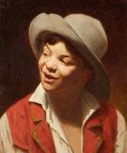 BASSOT Ferdinand Boy In A Grey Hat BASSOT Ferdinand Boy In A Grey Hat