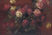 BASTIEN Alfred Théodore Josepf Fleurs Roses BASTIEN Alfred Théodore Josepf Fleurs Roses
