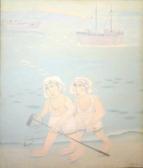 BASTIN Mireille Jeunes Femmes À La Plage BASTIN Mireille Jeunes Femmes À La Plage