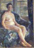 batauli Portrait D'une Femme Nue, Dans Un Fauteuil batauli Portrait D'une Femme Nue, Dans Un Fauteuil