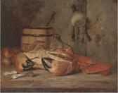 BATEMAN E. Crab, Lobster And Oysters With Fish Hanging To The Side BATEMAN E. Crab, Lobster And Oysters With Fish Hanging To The Side