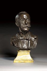 Harry Bates - A Bronze Bust Of Charles Moore