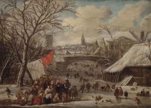 Gerrit, Gerard Battem - A Town In Winter 