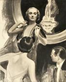 BAUER Carl Josef Eine Elegante Dame BAUER Carl Josef Eine Elegante Dame