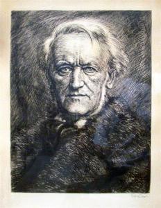 Hans Bauer - Brustportrait Richard Wagners