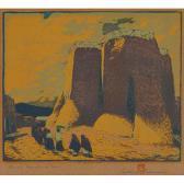 BAUMANN Gustave Church Ranchos De Taos BAUMANN Gustave Church Ranchos De Taos