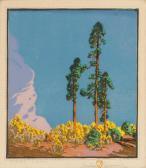 BAUMANN Gustave Three Pines BAUMANN Gustave Three Pines