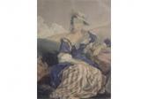 BAXTER Adeline Seated Lady Holding A Wheat Sheaf BAXTER Adeline Seated Lady Holding A Wheat Sheaf