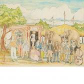 BEAL Reynolds Portrait Of The Circus Troop BEAL Reynolds Portrait Of The Circus Troop