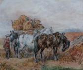 BEALL Henri Rural Scenes With Figures And Horses BEALL Henri Rural Scenes With Figures And Horses