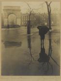 BEALS Jessie Tarbox Washington Square In The Rain BEALS Jessie Tarbox Washington Square In The Rain