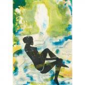 BEARDEN Romare Howard Sitting Conjure Figure BEARDEN Romare Howard Sitting Conjure Figure