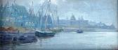 BEATTY A NORTON Quebec Harbour Scene BEATTY A NORTON Quebec Harbour Scene