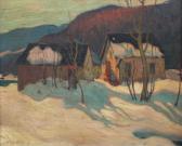 BEATTY John William Winter Landscape With Farm House BEATTY John William Winter Landscape With Farm House