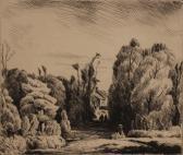 BEAUFRERE Eugene Henri Personnages Marchant Vers Le Hameau BEAUFRERE Eugene Henri Personnages Marchant Vers Le Hameau