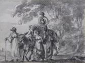 BEAUMON GEORGE Travellers On A Country Road BEAUMON GEORGE Travellers On A Country Road