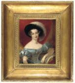 BEAUMONT John Thomas Barber Portrait Of Maria Beaumont BEAUMONT John Thomas Barber Portrait Of Maria Beaumont