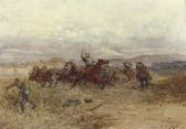 BEAUQUESNE Wilfrid Constant Battle Scene In France BEAUQUESNE Wilfrid Constant Battle Scene In France
