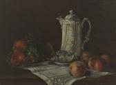 Becher Magnus Still Life With Fruit And Porcelain Tea Service Becher Magnus Still Life With Fruit And Porcelain Tea Service