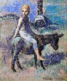 BECHON SAUZEAU Pierre Roger Enfant Sur Un Âne BECHON SAUZEAU Pierre Roger Enfant Sur Un Âne