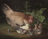 BECK Jacob Samuel A Hen And Chicks In A Landscape BECK Jacob Samuel A Hen And Chicks In A Landscape