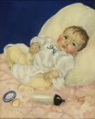 BECKER Charlotte Original Illustration For A Milk Ad. BECKER Charlotte Original Illustration For A Milk Ad.