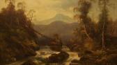 BECKER W.L. Mountain River Landscape BECKER W.L. Mountain River Landscape