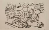BECKMANN Max Surreal Anmutende Mordszene Mit Hernieder Fliegenden BECKMANN Max Surreal Anmutende Mordszene Mit Hernieder Fliegenden