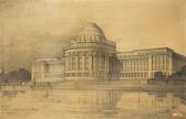 BEDRICH Bendelmayer A Competition Design For The Palace Of The League Of Nations In Geneva BEDRICH Bendelmayer A Competition Design For The Palace Of The League Of Nations In Geneva