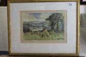 BEER S.L. Cornfield In A Landscape With Cottage BEER S.L. Cornfield In A Landscape With Cottage