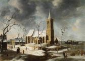 BEERSTRATEN Abraham Ansicht Von Wognum Im Winter BEERSTRATEN Abraham Ansicht Von Wognum Im Winter