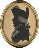 BEETHAM Isabella Profilbildnis Eines Britischen Marineoffiziers Mit Kokarde-geschmücktem Dreispitz Und Uniform Mit Gestreiften Revers Und Spitzenjabot BEETHAM Isabella Profilbildnis Eines Britischen Marineoffiziers Mit Kokarde-geschmücktem Dreispitz Und Uniform Mit Gestreiften Revers Und Spitzenjabot