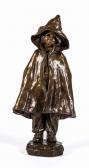 BEETZ-CHARPENTIER Elisa Young Girl In Hooded Cape BEETZ-CHARPENTIER Elisa Young Girl In Hooded Cape