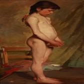 BEHRENS HERMANN A Little Girl As A Model BEHRENS HERMANN A Little Girl As A Model