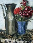 BELL Quentin Pewter Jug And Flowers BELL Quentin Pewter Jug And Flowers