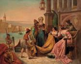 BELLINI SILVIO Escena Veneciana BELLINI SILVIO Escena Veneciana
