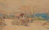 Bello P. A Gypsy Family In A Cart On A Cliff Top Track Bello P. A Gypsy Family In A Cart On A Cliff Top Track