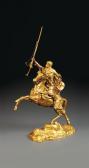 BELLOC Jean-Baptiste Cavalier Arabe Sur Cheval Cabré BELLOC Jean-Baptiste Cavalier Arabe Sur Cheval Cabré