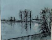 BELLOLI F. Scorcio Di Fiume Con Alberi BELLOLI F. Scorcio Di Fiume Con Alberi