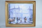 Belloni P. A Parisian Street Scene Belloni P. A Parisian Street Scene