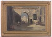BELLOT C Continental Town Scene BELLOT C Continental Town Scene