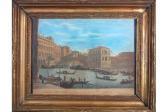 BELLOTTI CANALETTI D. A View Of Ponte Rialto At Venice BELLOTTI CANALETTI D. A View Of Ponte Rialto At Venice