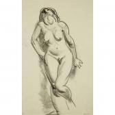 BELLOWS George Wesley Standing Nude With Upward Glance BELLOWS George Wesley Standing Nude With Upward Glance
