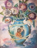 Ben-Haim Hershl Couple In Vase Of Flowers Ben-Haim Hershl Couple In Vase Of Flowers