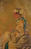 BENAZET L. Portrait De Femme Orientale BENAZET L. Portrait De Femme Orientale