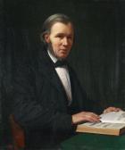 BENDZ Wilhelm Ferdinand Porträtt Föreställande Historikernlauritz Schebye Vedel Simonsen BENDZ Wilhelm Ferdinand Porträtt Föreställande Historikernlauritz Schebye Vedel Simonsen