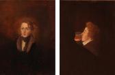BENDZ Wilhelm Ferdinand Two Portraits BENDZ Wilhelm Ferdinand Two Portraits