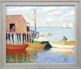 BENIKER Gerrit Albertus Beneker Double Work: Higgins Wharf & View From The Homestead BENIKER Gerrit Albertus Beneker Double Work: Higgins Wharf & View From The Homestead