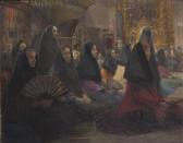 BENLLIURE Y GIL José Mujeres En La Iglesia BENLLIURE Y GIL José Mujeres En La Iglesia